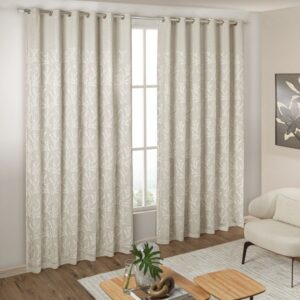 Cortina Voil Bordado Galhos 2,30m ALT x 2,00m LARG