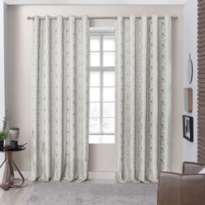 Cortina Jacquard Flores 2,30m ALT X 3,00m LARG