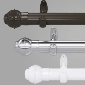 Kit Varão 1,5mts Grosso Cromado