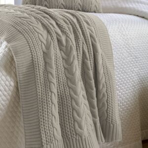 Peseira Tricot Trança 60cm X 2,50m